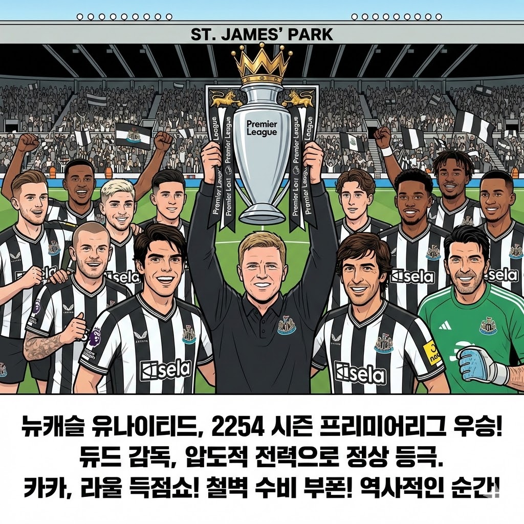 [2254 프리미어리그] 뉴캐슬, 압도적 우승!